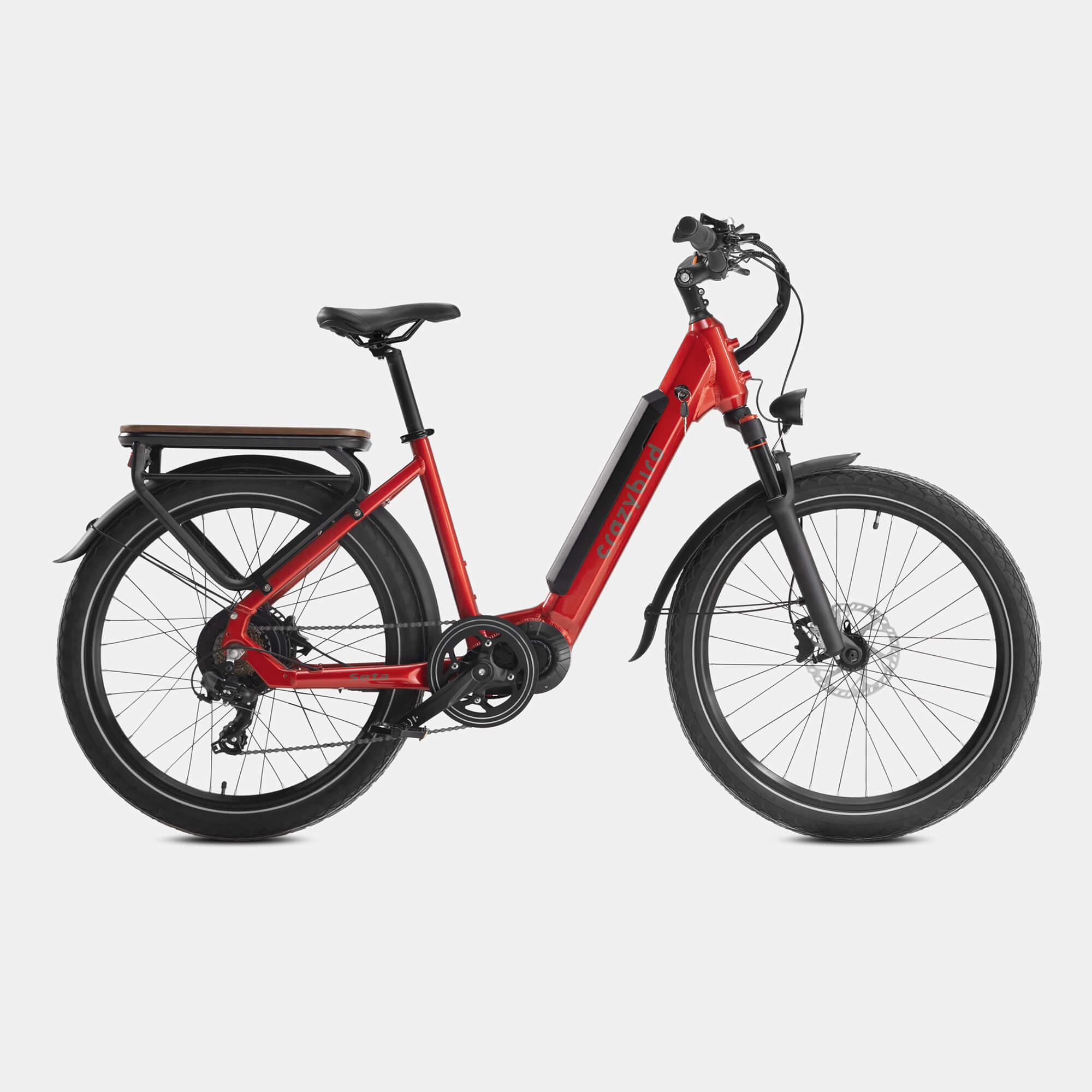 3v aramid fiber electric bicycle Crazybird-Seta Electric Bike for Adults 500W Motor Peak E-bike 48V/14 Ah Removable Battery Electric bicycle with 7-Speed 26" Electric Mountain Bike Front Suspension Up to 50 Miles