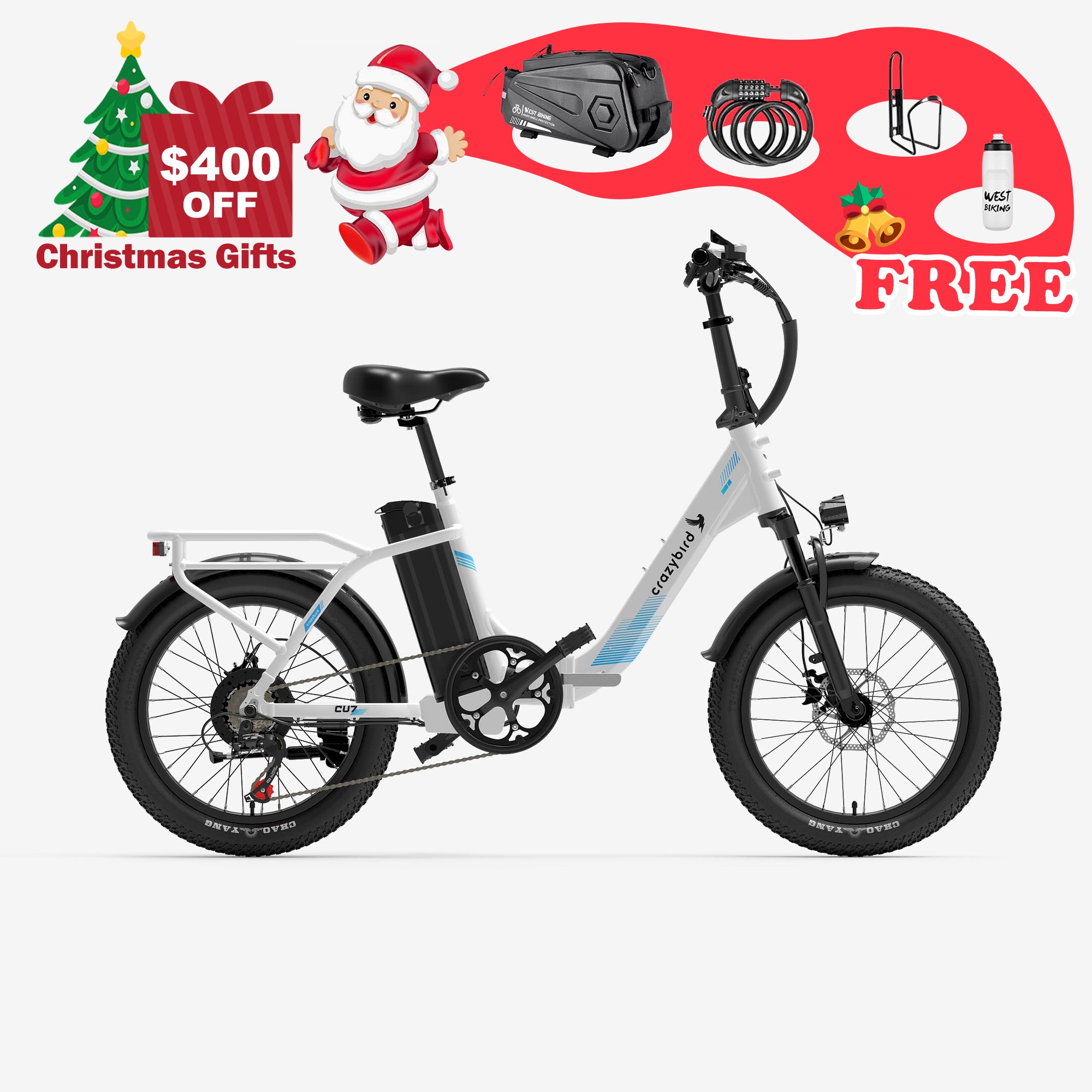 Crazybird CU7 foldable ebike