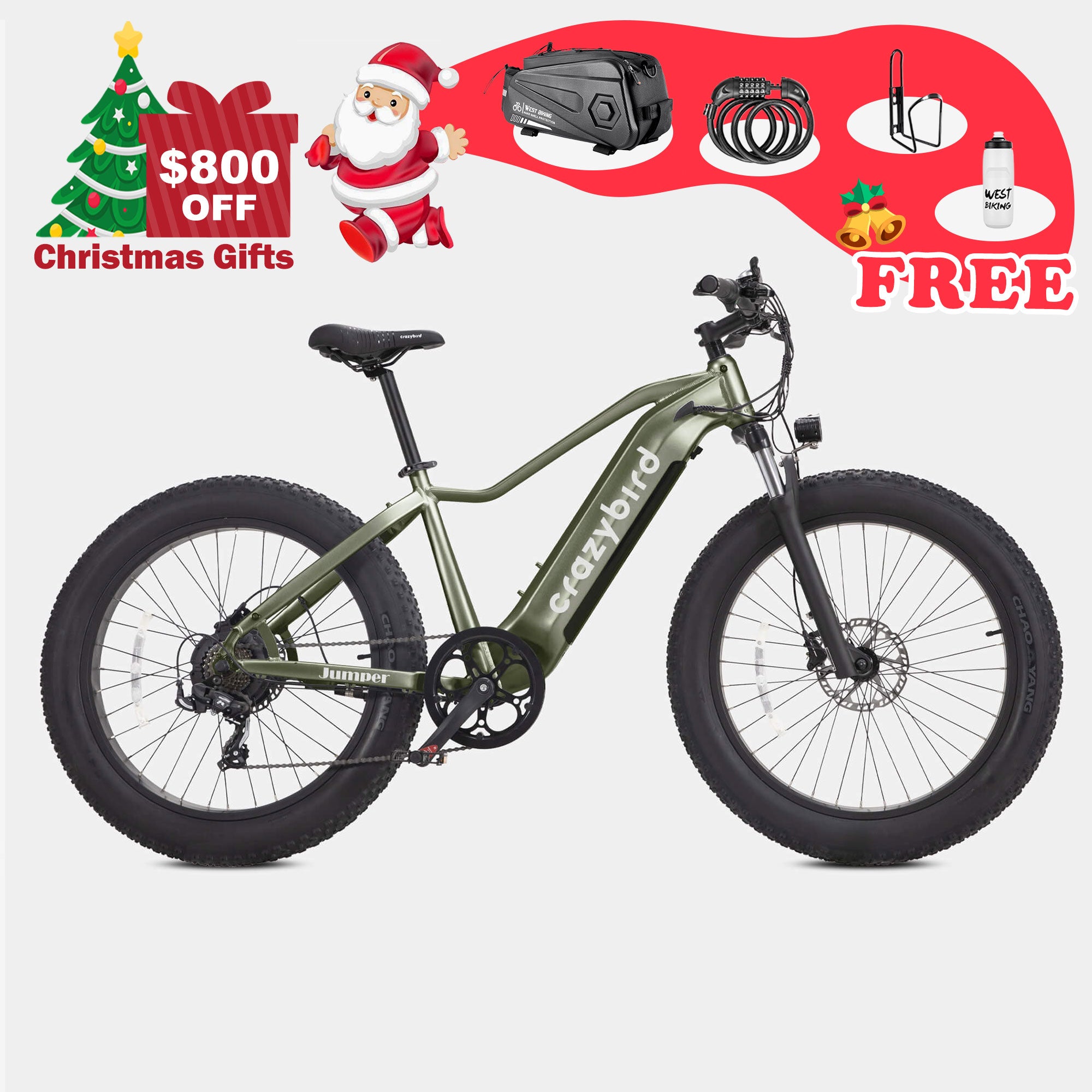 Crazybird CB60 fat tire electric bike