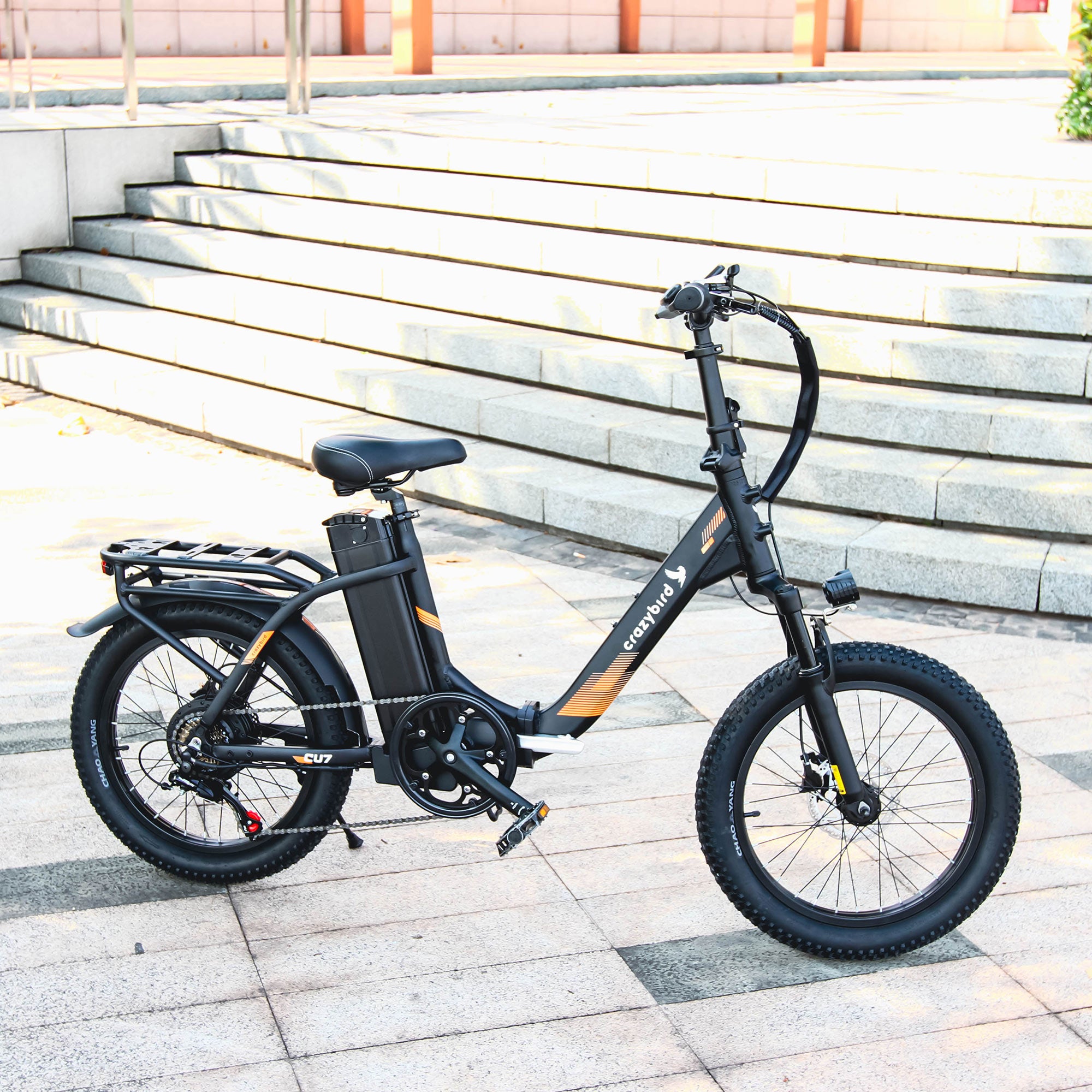 Crazybird-CU7 Electric Bike for Adults, 500W Motor 20” Tire 48V
