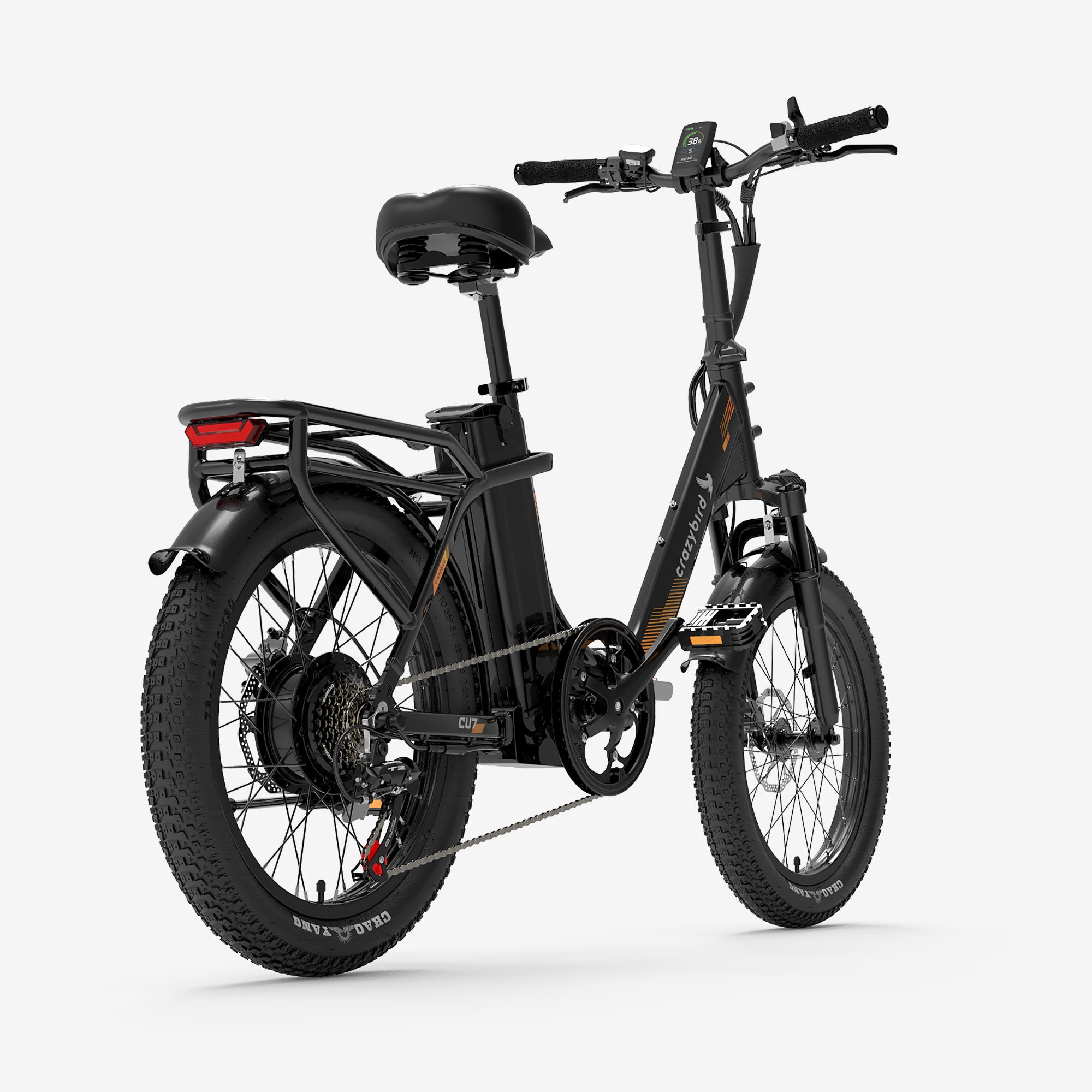Crazybird CU7 Foldable ebike, White