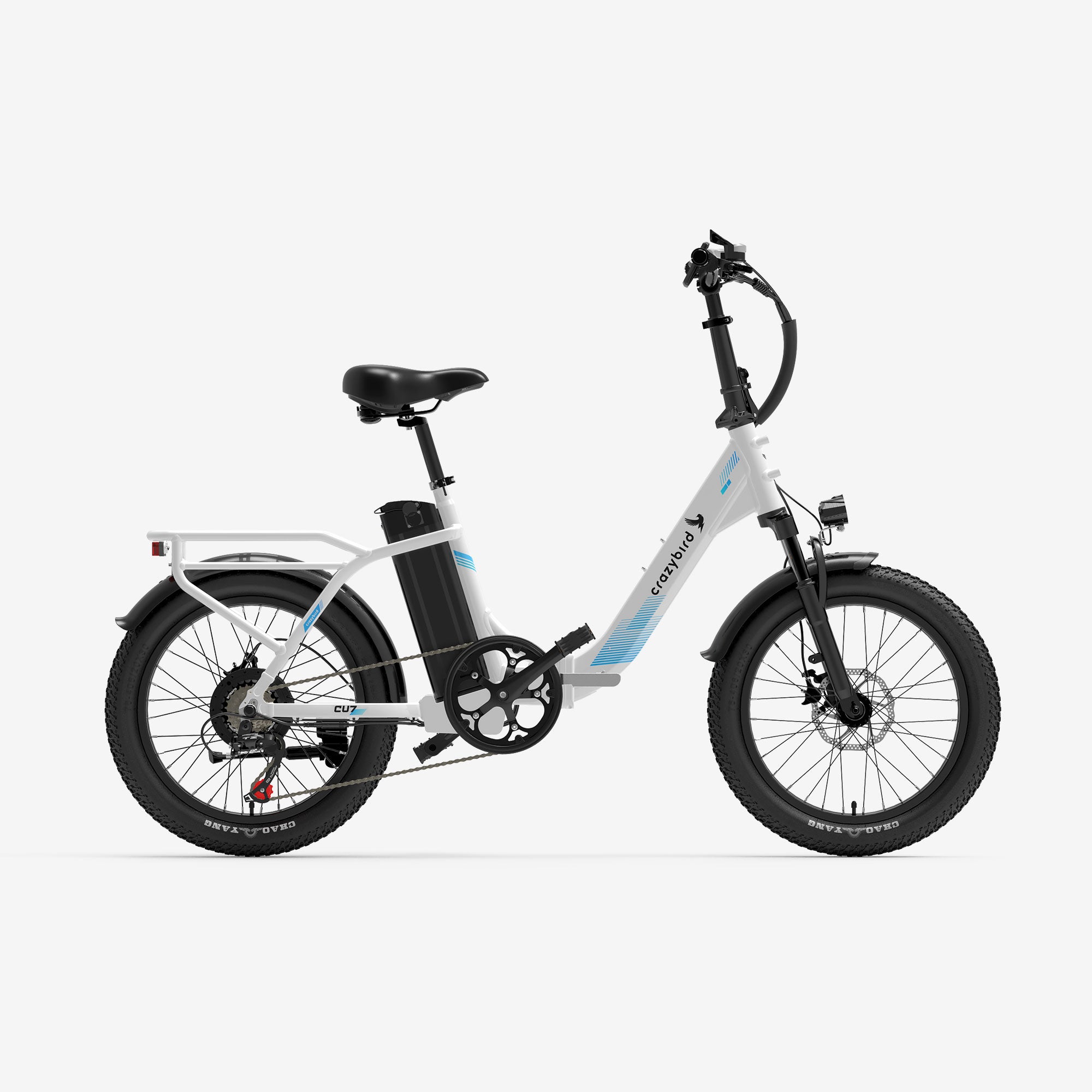 Crazybird CU7 Foldable ebike, White